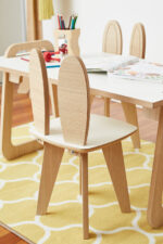 Combo MILANO blanco - Mesa milano blanco + banquitos conejo blancos - Imagen 3